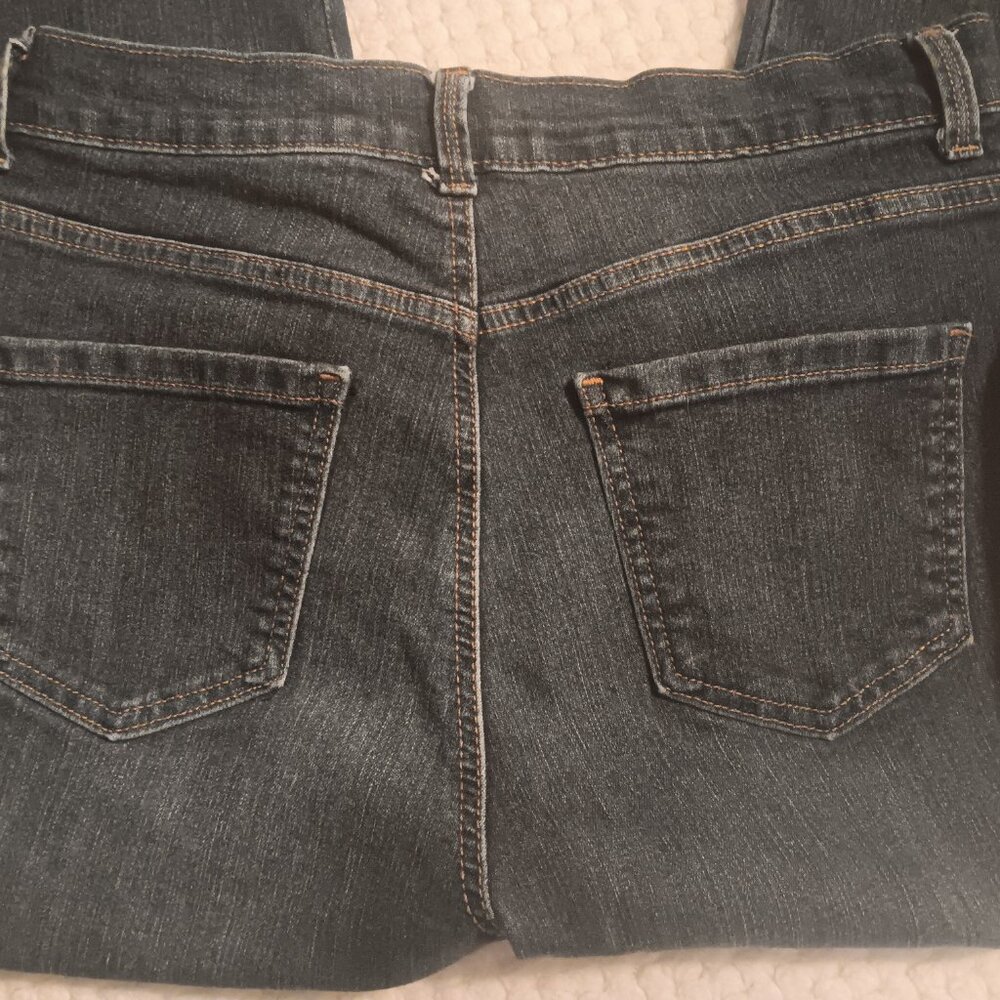 GLORIA VANDERBUILT DARK DENIM JEANS STRAIGHT LEG HIGH RISE JEANS SIZE 12Short - Picture 7 of 7
